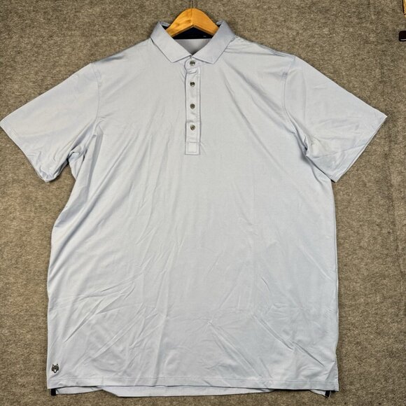 Greyson Shirt Mens XXL Light Blue Polo Wolf Golf Stretch Performance - Picture 1 of 8